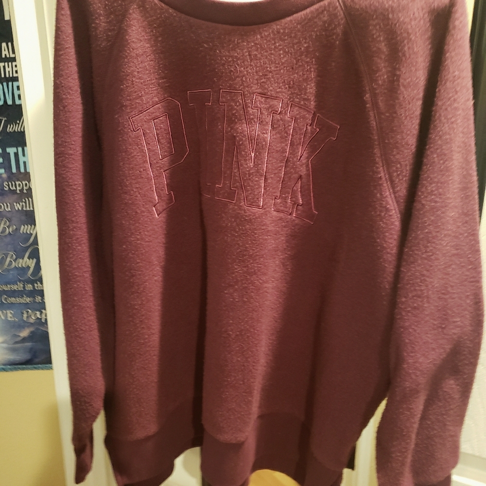 Pink womens large sweatshirt